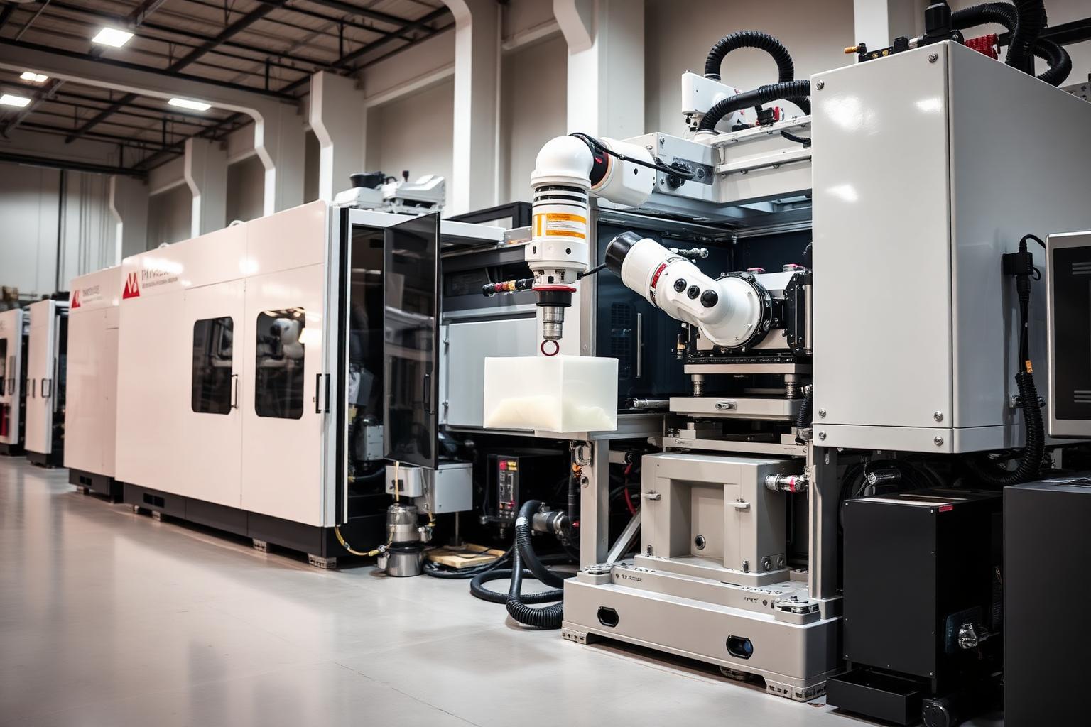 Presse à injecter avec extraction robotisée