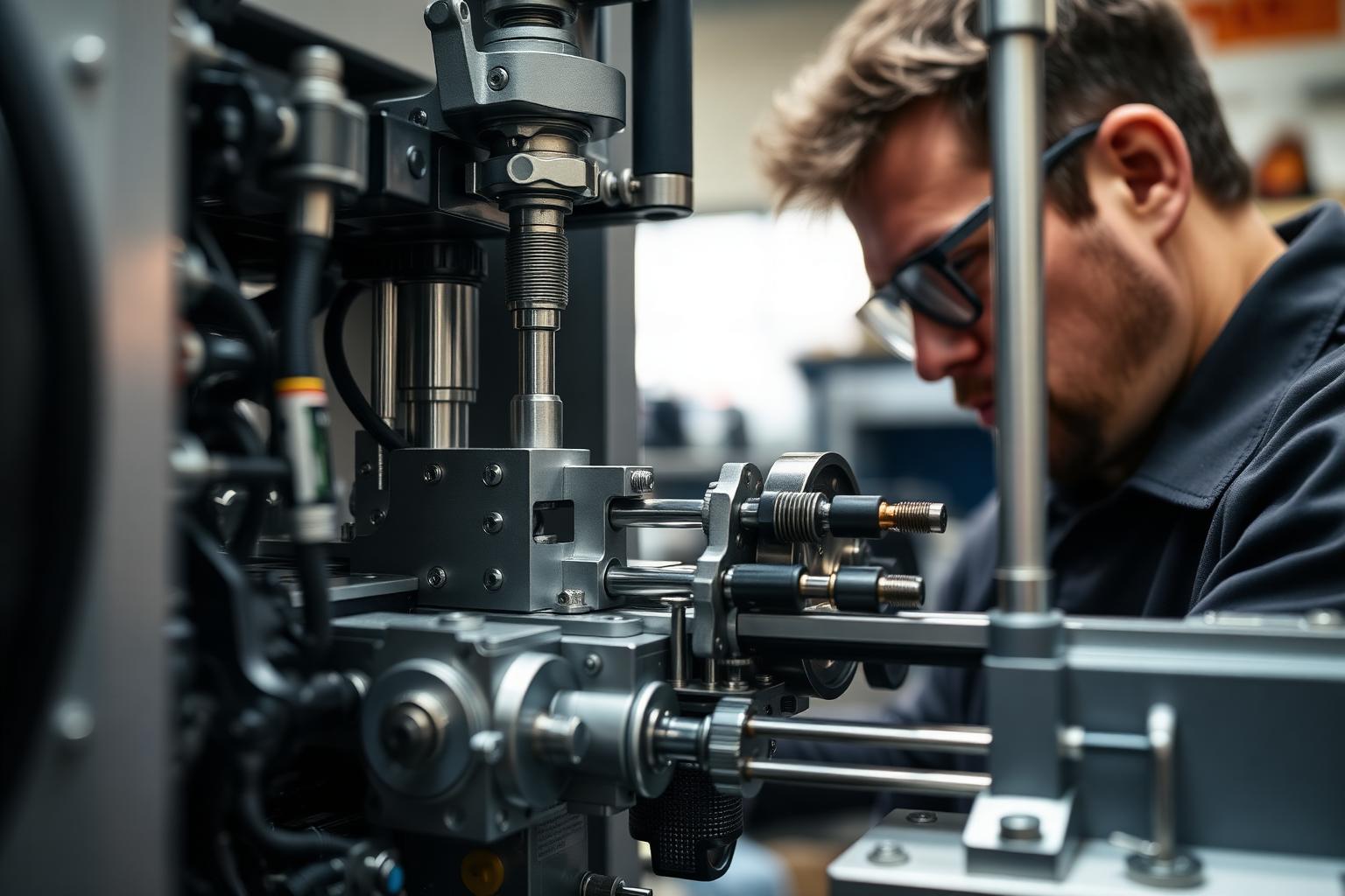 Machine spéciale en cours d'assemblage